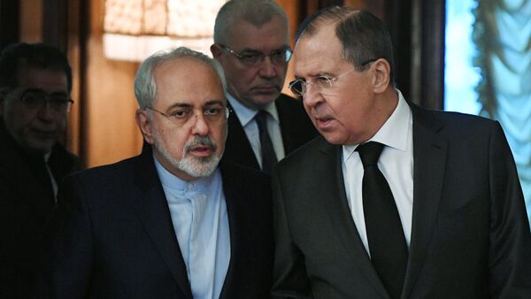 Šefovi ruske i iranske diplomatije Sergej Lavrov i Džavad Zarif - Sputnik Srbija