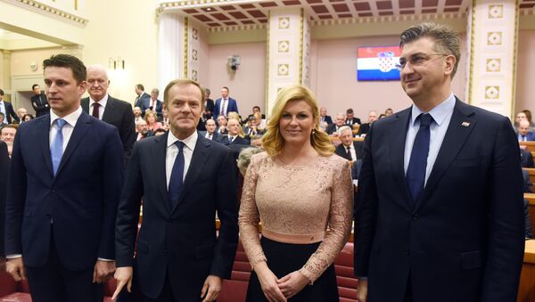 Свечана седница Хрватског сабора поводом међународног призања Републике Хрватске - Sputnik Србија