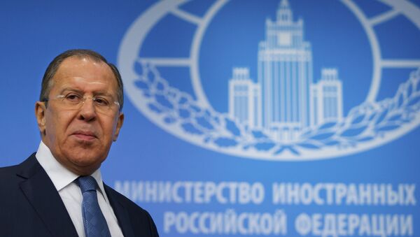 Ministar spoljnih poslova Rusije Sergej Lavrov tokom konferencije za medije u Moskvi - Sputnik Srbija