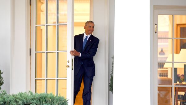 Ulazak Baraka Obame u Belu kuću u Vašingtonu, 20. januara 2017. - Sputnik Srbija