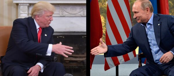 Predsednik SAD Donald Tramp i predsednik Rusije Vladimir Putin Predsednik SAD Donald Tramp i predsednik Rusije Vladimir Putin - Sputnik Srbija