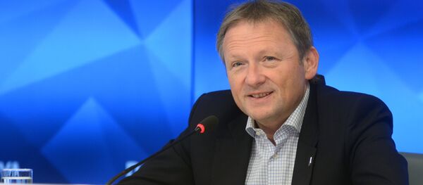 Lider Partije rasta Boris Titov govori na konferenciji za medije u pres-centru agencije Rusija sevodnja - Sputnik Srbija