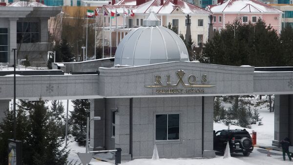Hotel Riksos u kojem se održavaju međusirijski pregovori u Astani - Sputnik Srbija