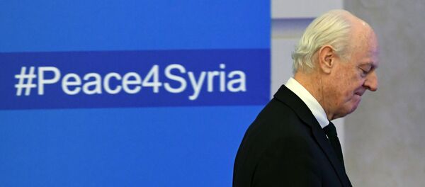 Специјални изасланик генералног секретара УН за Сирију Стафан де Мистура на преговорима у Астани Специјални изасланик генералног секретара УН за Сирију Стафан де Мистура на преговорима у Астани - Sputnik Србија