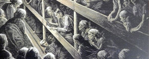 Ulje na platnu, Holokaust. slika koja se nalazi u muzeju u Vašingtonu, SAD - Sputnik Srbija