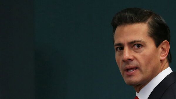 Председник Мексика Енрике Пења Нијето у председничкој резиденцији у Мексико Ситију - Sputnik Србија