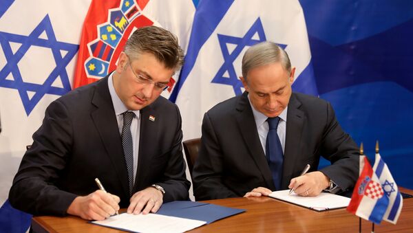 Andrej Plenković i Benjamin Netanjahu - Sputnik Srbija