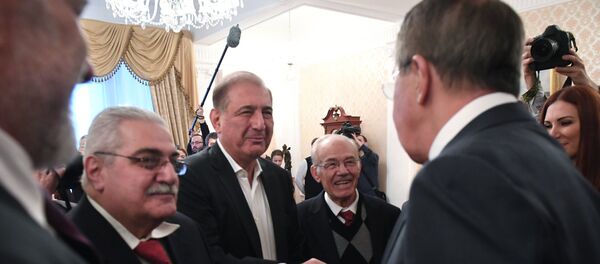 Встреча главы МИД РФ С. Лавров с представителями сирийской оппозиции Встреча главы МИД РФ С. Лавров с представителями сирийской оппозиции - Sputnik Србија