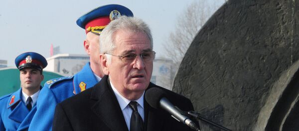 Председник Србије Томислав Николић говори на централној државној комеморативној церемонији одавања почасти поводом обележавања Међународног дана сећања на жртве Холокауста. - Sputnik Србија