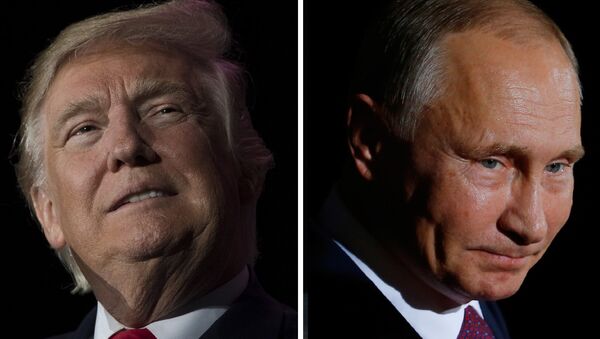 Predsednici Rusije i SAD Vladimir Putin i Donald Tramp - Sputnik Srbija