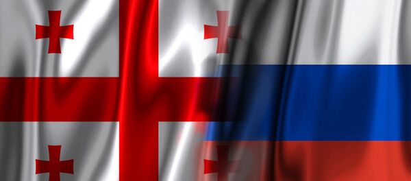Заставе Грузије и Русије - Sputnik Србија