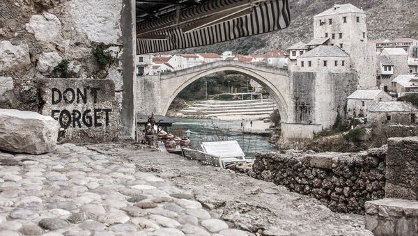 Stari most preko reke Neretve u Mostaru - Sputnik Srbija