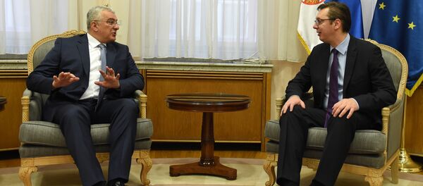 Andrija Mandić i Aleksandar Vučić - Sputnik Srbija