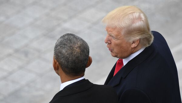 Barak Obama i Donald Tramp - Sputnik Srbija