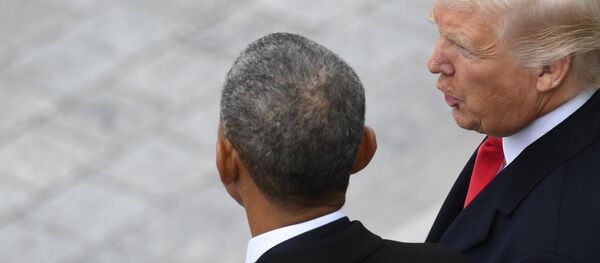 Барак Обама и Доналд Трамп Барак Обама и Доналд Трамп - Sputnik Србија