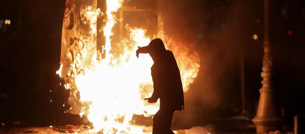 Datalj sa protesta u Bukureštu, 01.02. 2017.Rumunija - Sputnik Srbija