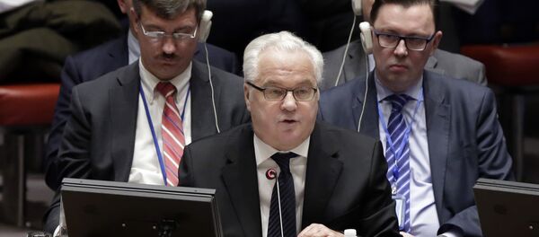 Stalni predstavnik Rusije u UN Vitalij Čurkin na zasedanju Saveta bezbednosti UN - Sputnik Srbija