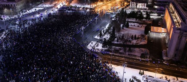 Демонстрације у Букурешту, 1. фебруара, Румунија - Sputnik Србија