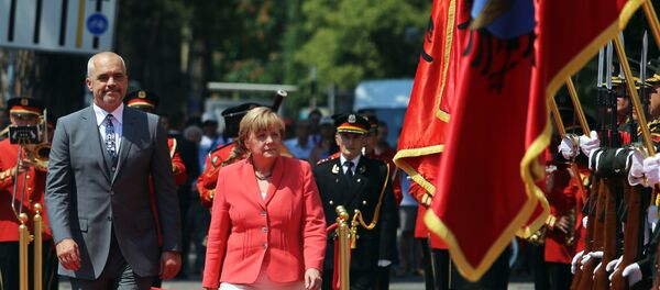 Edi Rama i Angela Merkel - Sputnik Srbija