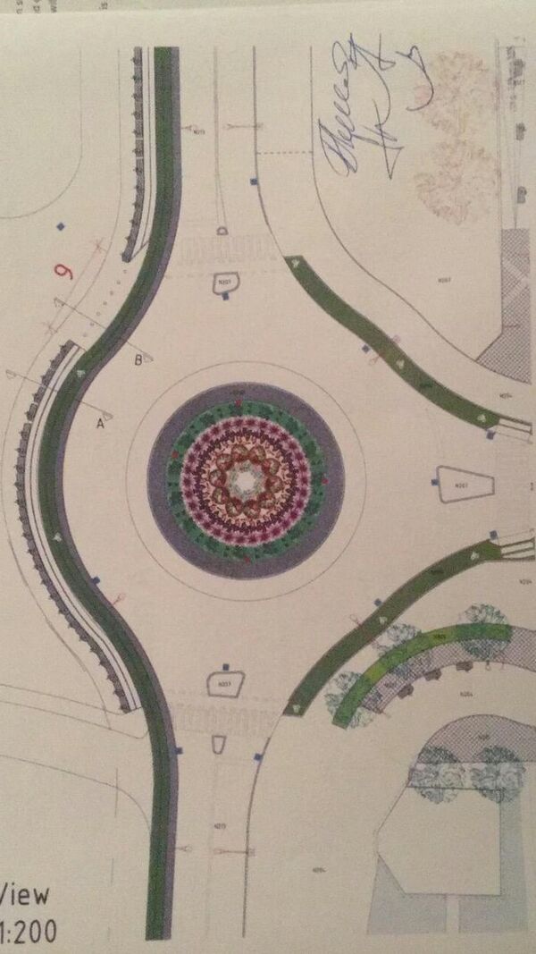 Idejno rešenje - plan kružnog toka i staza oko mosta - Sputnik Srbija