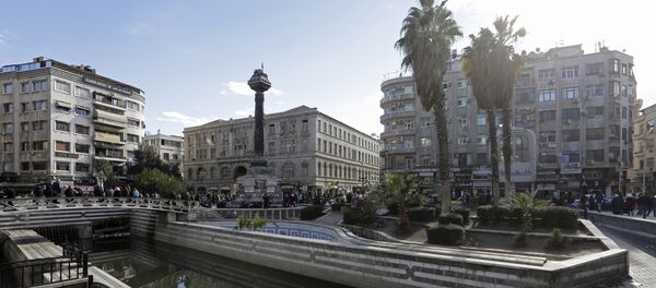 Поглед на мост на реци Барада у Дамаску - Sputnik Србија