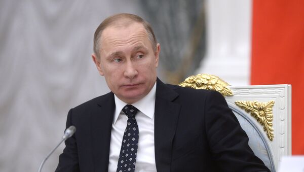 Председник Русије Владимир Путин током заседања Савета за науку и образовање - Sputnik Србија