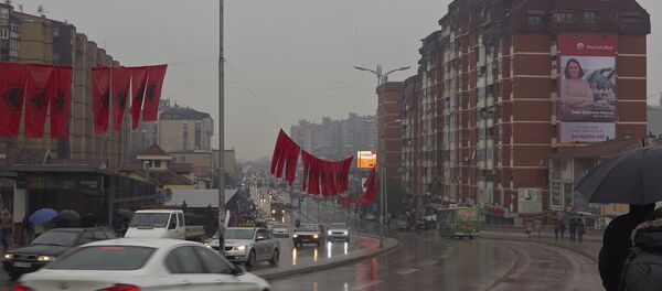 Albanske zastave u Prištini Albanske zastave u Prištini - Sputnik Srbija