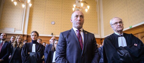 Ramuš Haradinaj u sudnici u Kolmaru - Sputnik Srbija
