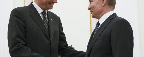 Председник Словеније Борут Пахор и председник РФ Владимир Путин Председник Словеније Борут Пахор и председник РФ Владимир Путин - Sputnik Србија