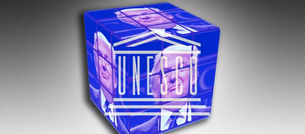 Donald Tramp  i Unesko - ilustracija - Sputnik Srbija