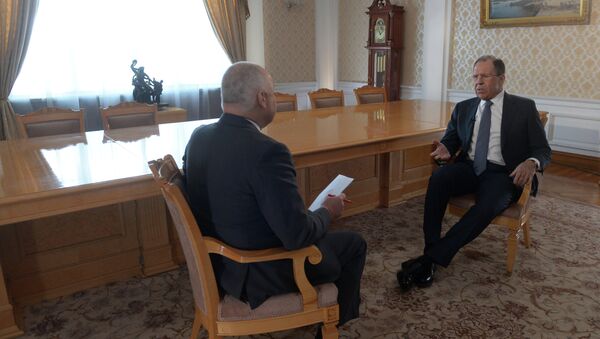 Intervju šefa diplomatije Rusije Sergeja Lavrova generalnom direktoru MIA Rusija Sevodnja Dmitrij Kiseljov - Sputnik Srbija