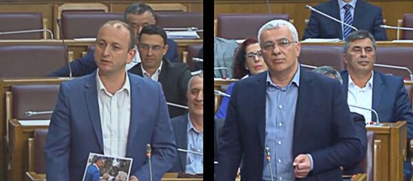 Milan Knežević i Andrija Mandić - Sputnik Srbija