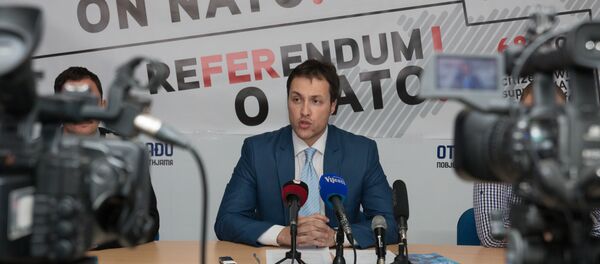 Марко Милачић на конференцији о Референдуском каравану - Sputnik Србија