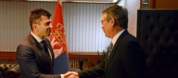 Mistar odbrane Zoran Đorđević i ambasador RF u Beogradu Aleksandar Čepurin - Sputnik Srbija