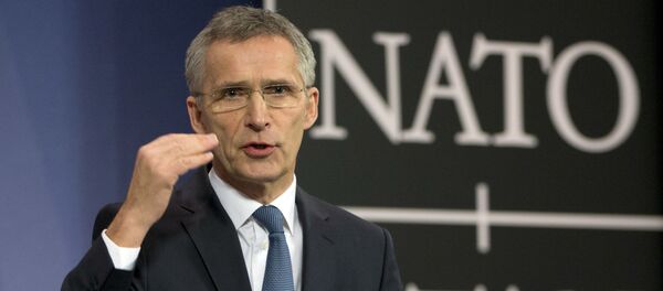 Генерални секретар НАТО-а Јенс Столтенберг на конференцији за медије у седишту НАТО-а у Бриселу - Sputnik Србија
