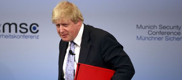Министар спољних послова Велике Британије Борис Џонсон на Минхенској конференцији - Sputnik Србија