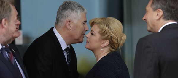 Драган Ћовић и Колинда Грабар Китаровић - Sputnik Србија