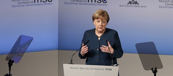 Nemačka kancelarka Angela Merkel govori na Konferenciji o bezbednosti u Minhenu Nemačka kancelarka Angela Merkel govori na Konferenciji o bezbednosti u Minhenu - Sputnik Srbija