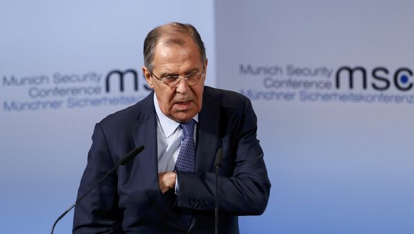 Министар спољних послова Русије Сергеј Лавров на Безбедносној конференцији у Минхену - Sputnik Србија