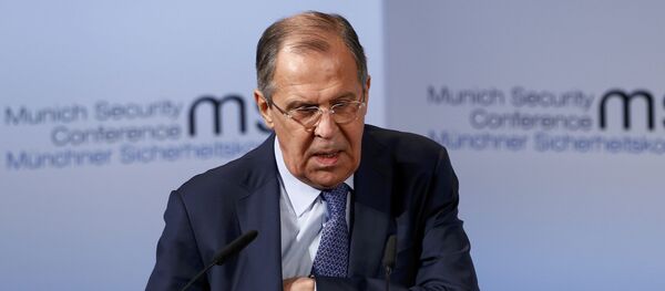 Ministar spoljnih poslova Rusije Sergej Lavrov na Bezbednosnoj konferenciji u Minhenu Ministar spoljnih poslova Rusije Sergej Lavrov na Bezbednosnoj konferenciji u Minhenu - Sputnik Srbija