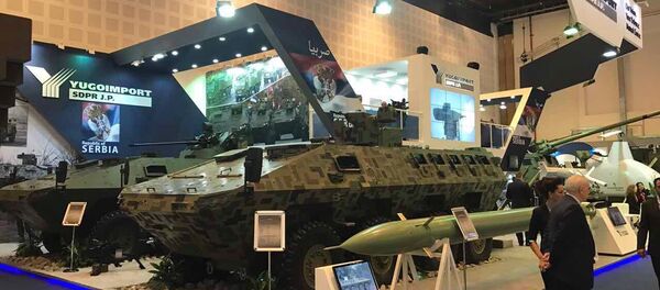 Далекометна ракета Шумадија и оклопнo возилo “Лазар 3” - Sputnik Србија