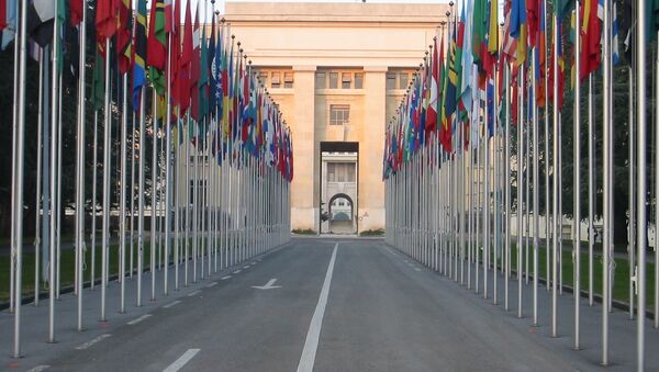 Zastave UN u Ženevi - Sputnik Srbija