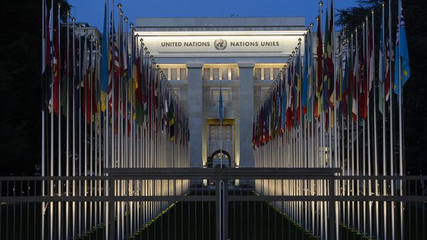 Zgrada Ujedinjenih nacija u Ženevi - Sputnik Srbija