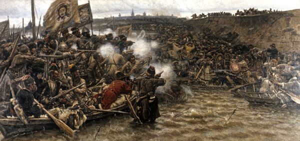 Vasilij Surikov - Jermakovo pokoravanje Sibira Vasilij Surikov - Jermakovo pokoravanje Sibira - Sputnik Srbija