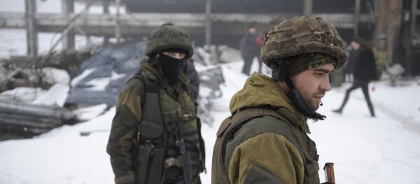 Устаници Доњецке Народне Републике на територији Доњецког аеродрома - Sputnik Србија