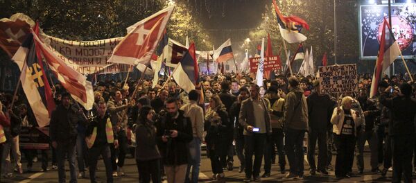 Анти - НАТО протест у Подгорици - архивска фотографија - Sputnik Србија