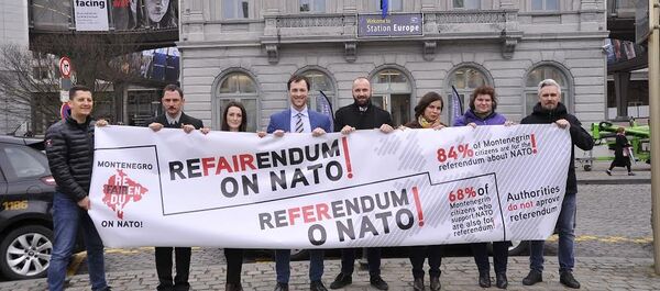 Референдумски караван у Бриселу Референдумски караван у Бриселу - Sputnik Србија