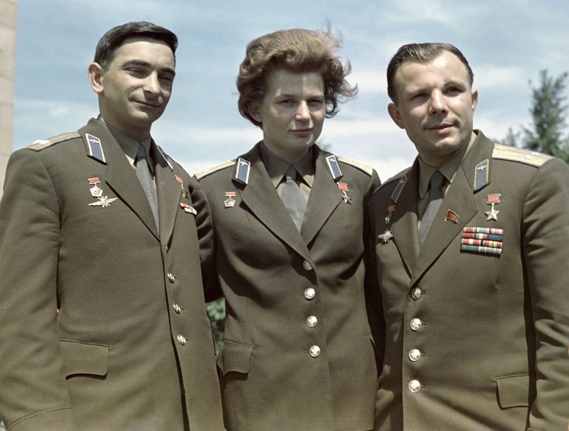 Kosmonauti Valerij Bikovski, Valentina Tereškova i Jurij Gagarin - Sputnik Srbija, 1920, 16.06.2023