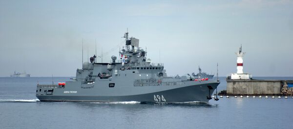 Главни патролни брод Црноморске флоте фрегата Адмирал Григорович Главни патролни брод Црноморске флоте фрегата Адмирал Григорович - Sputnik Србија