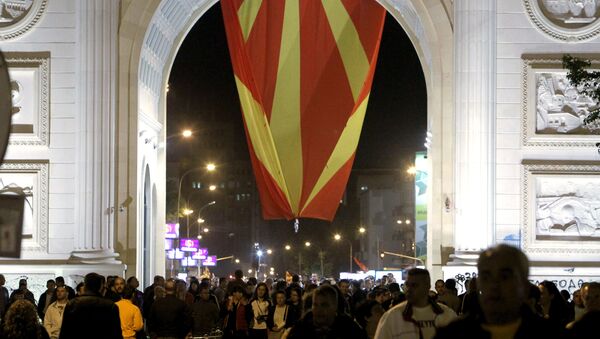 Протести у Скопљу, Македонија - Sputnik Србија